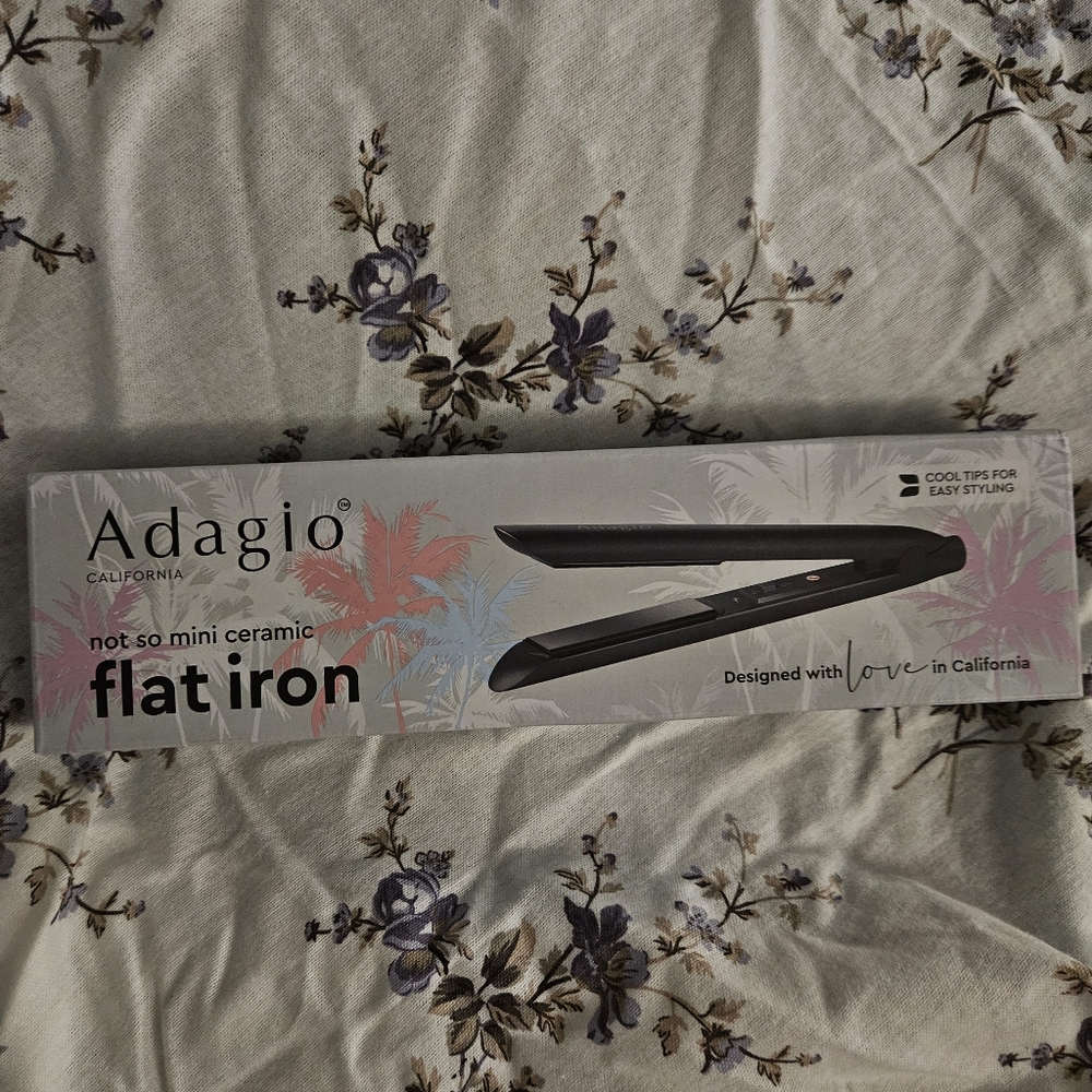Beauty Bundle With Adagio Not So Mini Flat Iron